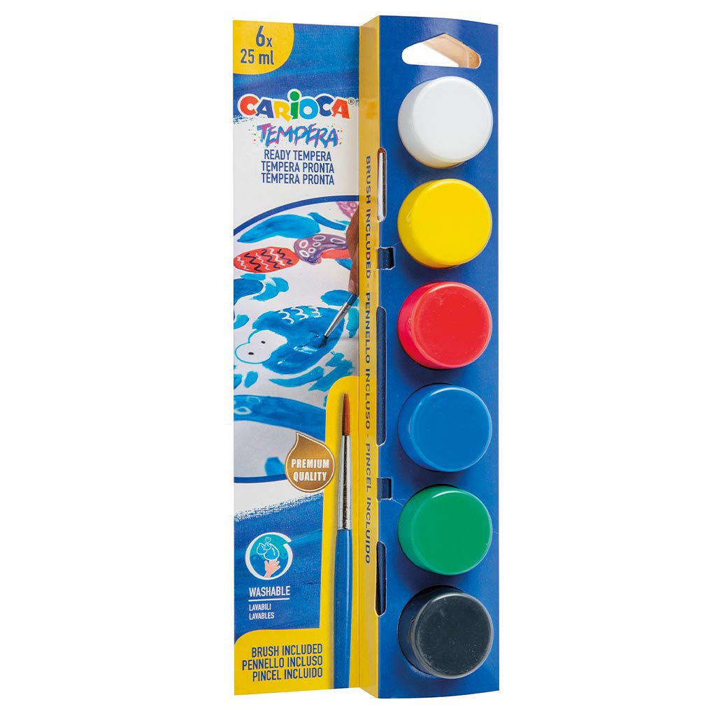 Tempera-Set 6x25ml - Carioca