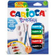 Temperafarben-Set in Tuben 7x10ml - Carioca