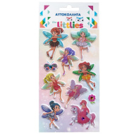 The Littlies: Feen 3D Puffy Sticker Set auf einem 10x22cm Bogen