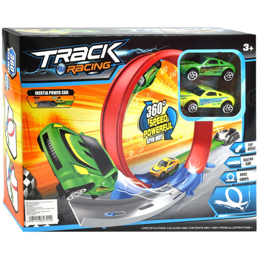 Track Racing Rennstrecke mit 360° Super-Looping und 2 Autos