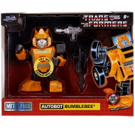 Transformers: Metalfigs Bumblebee Figur mit Waffen 10cm - Simba Toys