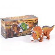 Triceratops-Dinosaurierfigur mit Lichteffekten