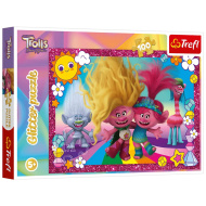 Trolle 100-teiliges Glitzerpuzzle - Trefl