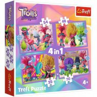 Trolls 3: 4-in-1 Puzzle-Set - Trefl