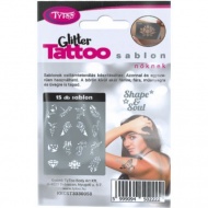 TyToo: 15-teiliges Glitzertattoo-Schablonenset für Mädchen