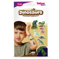 TyToo: Dinosaurier-Tattoo-Aufkleber-Set 40 Stück