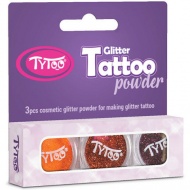 TyToo: Glitzerset 3 x 2,5 ml Orange, Hellbraun, Braun