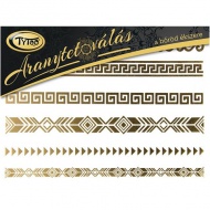 TyToo: Gold-Tattoo Armband und Fußkettchen Set 21x15cm