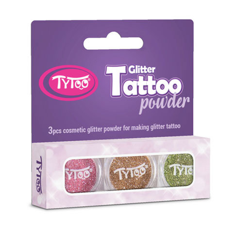 TyToo: Rosa, Gold und Champagnerfarbener Glitzer-Set 3x2,5ml