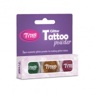 TyToo: Smaragdgrün, Malve und Goldfarbener Glitzer-Set 3x2,5ml