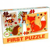 Waldtiere Baby-Puzzle - D-Toys