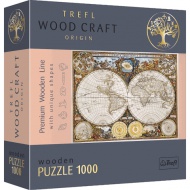 Wood Craft: Alte Karte 1000-teiliges Premium-Holzpuzzle - Trefl