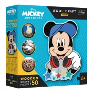 Wood Craft Junior: Disney Mickey Maus Welt Holzpuzzle 50-teilig - Trefl