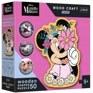 Wood Craft Junior: Disney Minnie Maus Welt Holzpuzzle 50-teilig - Trefl