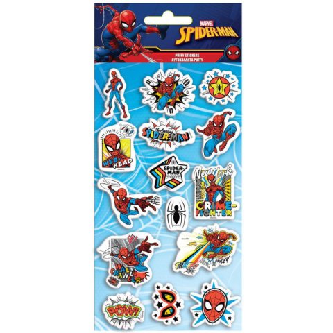 Wunderbarer Spider-Man 3D Puffy Sticker-Set auf einem 10x22cm Bogen