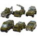 Army Die-Cast: Militär 6-teiliges Spielzeugauto-Set