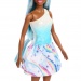 Barbie Dreamtopia: Einhorn-Puppe in blauem Regenbogenkleid - Mattel