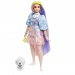 Barbie Extra: Puppe in glitzerndem Outfit, mit Haustier - Mattel