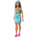 Barbie: Fashionista Stil Puppe in buntem gestreiftem Kleid - Mattel