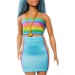 Barbie: Fashionista Stil Puppe in buntem gestreiftem Kleid - Mattel