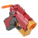 Cool Soft Bullet Gun: Kleine Schaumstoffpistole mit Patronen in roter Farbe, 14 cm