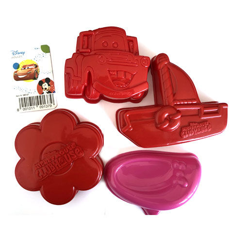 Disney+Cars und Minnie Maus Sandkasten-Formenset 4-teilig