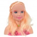 Fashion Girl: Kämmbarer und frisierbarer Puppenkopf mit blonden Haaren, Schminkpalette und Zubehör, 21 cm