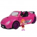 Fashion Sport Car: Rosa Sportwagen-Set mit Licht und Sound, mit Hubschrauber