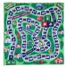 Feuerwehr-Auto-Brettspiel Spielmatte 70x70cm