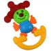 Fröhlicher Clown Baby Rassel und Beißring 2er-Set