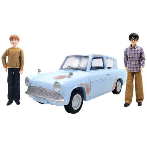 Harry Potter: Weasly fliegendes Auto mit Ron und Harry Puppen - Mattel