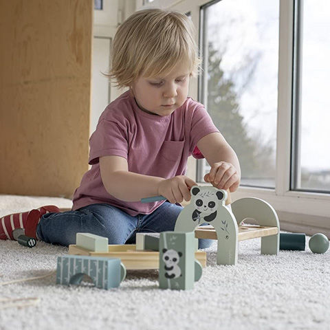 Holz-Panda-Hammer-Spiel - Eichhorn