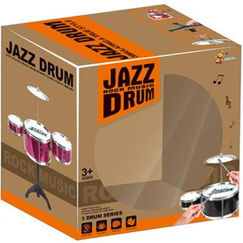 Jazz Drum Ständer 4-teiliges blaues Schlagzeug-Spielset