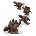 Jurassic World: Fierce Changers - Carnotaurus &amp; Stegosaurus verwandelbare Dinosaurier-Spielzeugfigur - Mattel