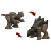 Jurassic World: Fierce Changers - Carnotaurus &amp; Stegosaurus verwandelbare Dinosaurier-Spielzeugfigur - Mattel