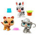 Littlest Pet Shop: Zebra, Tiger, Pavian 3er-Figurenpack - Country Vibes Serie 2