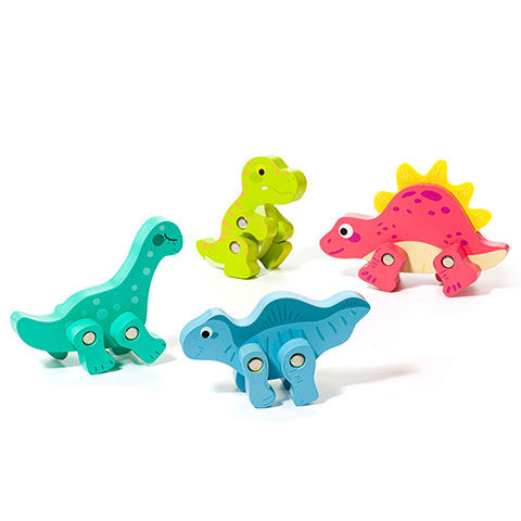 Molto: Nature Mein erster Dino Holzfiguren-Set 4-teilig