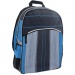 Must: Blau-Schwarz 2-in-1 vierfach unterteilte Schultasche, Rucksack 47x25x33cm