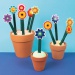 PlayBox: Blumenaufkleber Rolle 450 Stk.