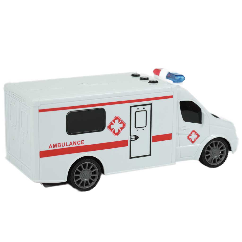 RC ferngesteuertes Rettungsfahrzeug mit Licht- und Soundeffekten, Maßstab 1:24, 20 cm