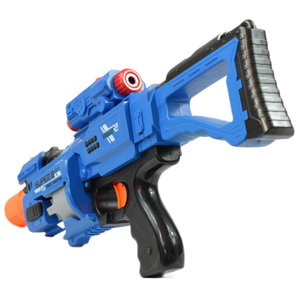 Rapid Launcher: Elektrische Revolver-Schaumwaffe mit 20 Schuss, 49 cm