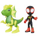 Spidey und seine fantastischen Freunde - Miles Morales und Elektrosaurus Dino-Netz Actionfigur Set - Hasbro