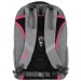 Spirit: Freedom grauer und pinker abgerundeter Schulranzen, Rucksack 46x33x22cm