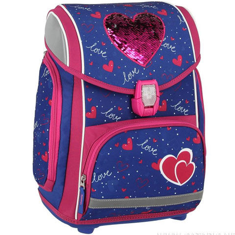 Spirit: Heart love 5-teiliges Schulrucksack-Set mit Zubehör und LED-Licht