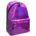 Spirit: Metall-lila Schultasche, Rucksack 43x31x19cm