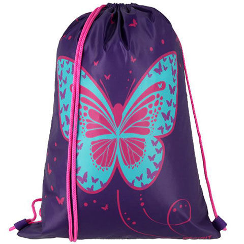 Spirit: Schmetterling 3D-Muster, LED-Schulranzen, Rucksack 5-teiliges Set