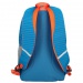 Spirit: Stilo blau-grau-orange Schultasche, Rucksack 47x21x21cm