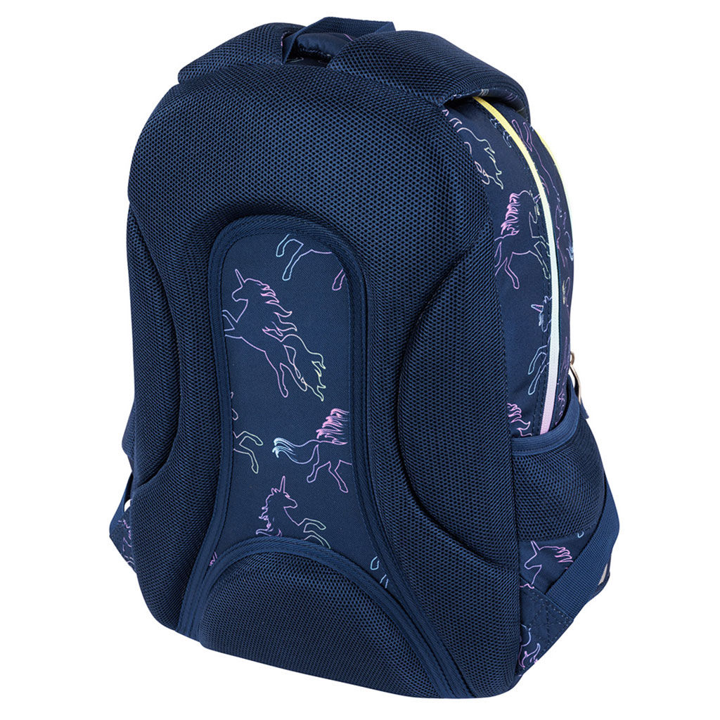 St.Right Dream Einhorn dreifach unterteilte Schultasche, Rucksack 39x27x17cm