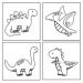 Sticker Art: Dinosaurier ausmalbare Aufkleber-Set - Comansi