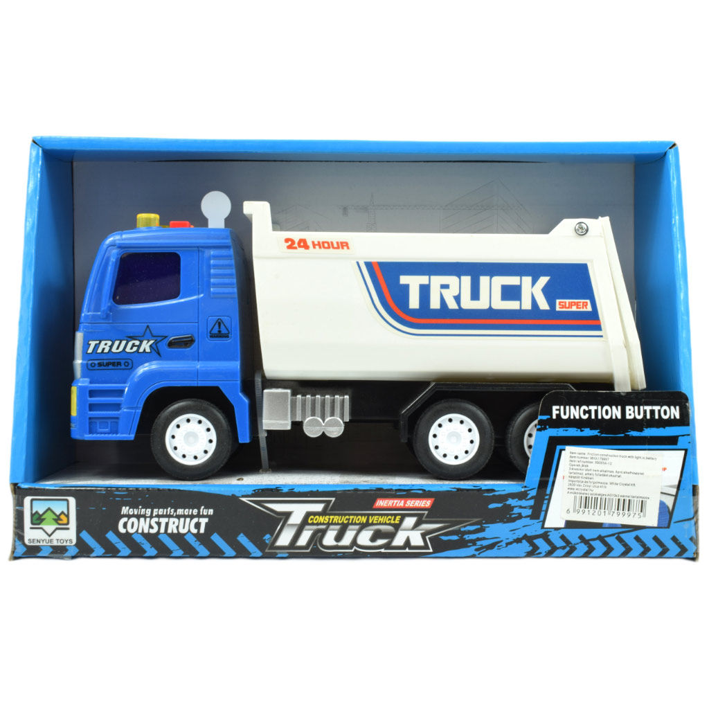 Super Truck: Schwungrad angetriebener blauer LKW 23cm